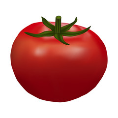 Tomato isolated on white background
