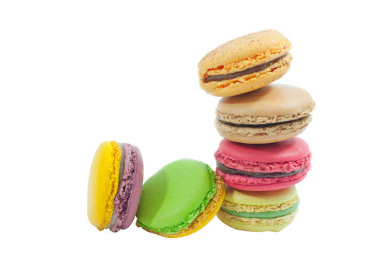the macaron in isolated background