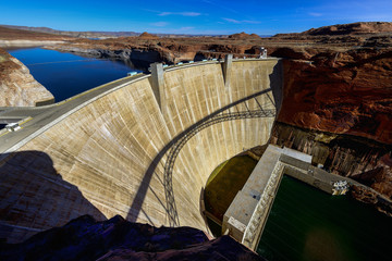 glen canyon dam, lake powell, page, az