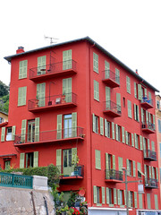 Naklejka premium immeuble rouge