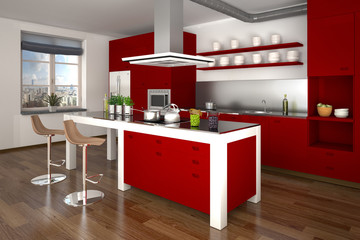 3D - Moderne Küche (IV)