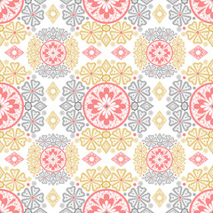 Seamless ornamental floral pattern