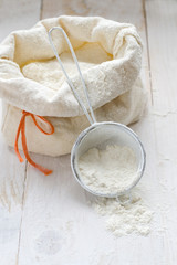 Sack with flour