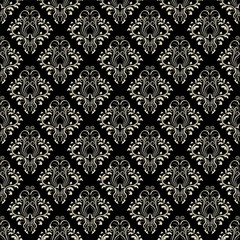 vector seamless backdrop. damask pattern. flower wallpaper
