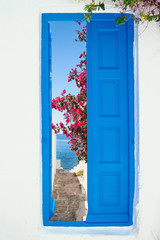 Obraz na płótnie Canvas Tradycyjny grecki dom na wyspie Mykonos, Grecja