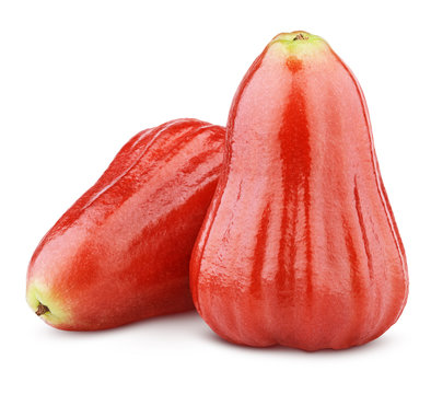 Rose apples or chomphu isolated on white with clipping path