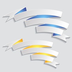 Fototapeta premium Ribbon banners