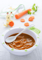 Baby nutrituion - carrot puree