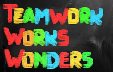Teamwork Works Wonders Concept