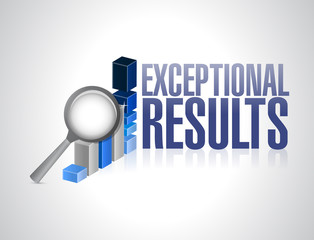exceptional business results graph illustration