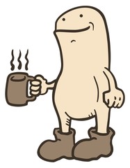 Coffee and puppet
