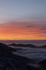 Fototapeta na wymiar Sunset in Sierra Nevada, Granada, Spain