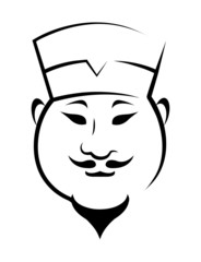 Illustration of man in hat