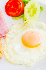 Fried egg and breakfast