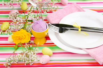 Easter table setting