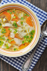 Chicken soup with pasta