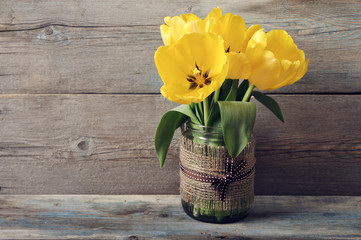 Beautiful tulips bouquet
