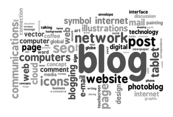 Blog concept word cloud