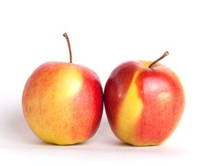Red apple isolated on white background