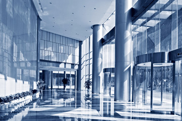 empty hall in the modern office building.