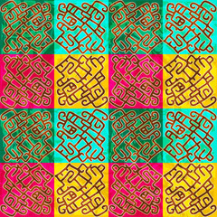 Ethnic seamless abstract pattern