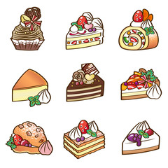 ケーキいろいろ　9種類
