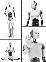 Robot woman collage nr 2.