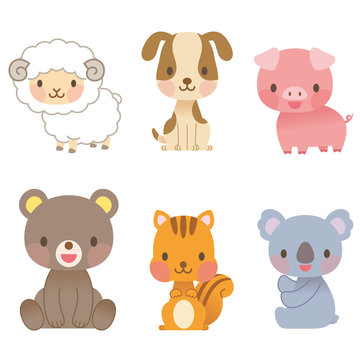 動物　イラスト　セット