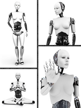 Robot woman collage nr 2.