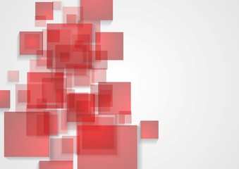 Obraz premium Abstract tech squares design