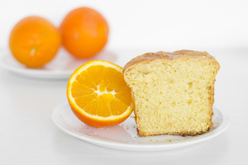 Fototapeta na wymiar Orange Cake for holidays