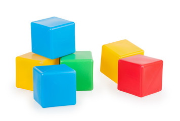 colorful plastic toy blocks