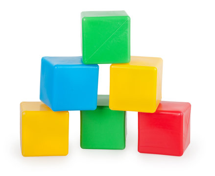 Colorful Plastic Toy Blocks