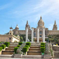 Fototapeta premium National Museum in Barcelona, Spain