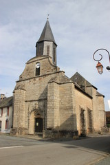 Fototapeta na wymiar Eglise de La Porcherie (Haute-Vienne)