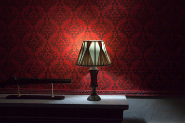 Vintage room interior toned image