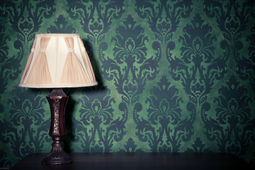 Vintage room interior toned image