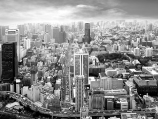 City view of skyscarpers