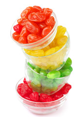 Colorful candied fruits