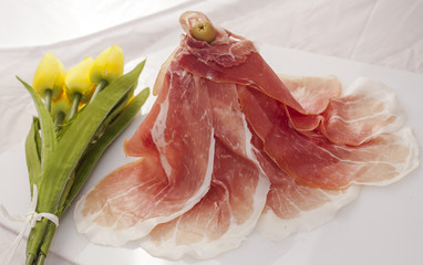 Italian raw ham
