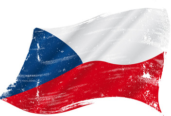 Czech grunge flag