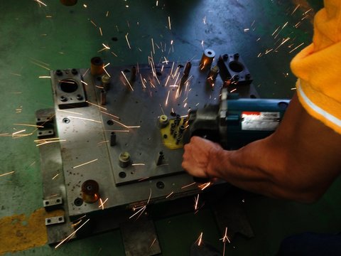 working in factory