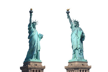 Fototapeta premium Freiheitsstatue - Liberty Island - New York - freigestellt