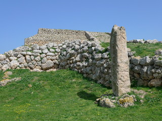 monte d'accoddi prehistorical altar, sassari, sardinia, italy
