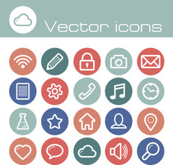 Vector icons set