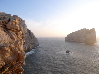 sunset at capo caccia, alghero, sardinia, italy