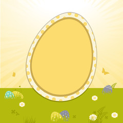 easter border background and star burst