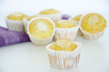 Delicious several muffins.