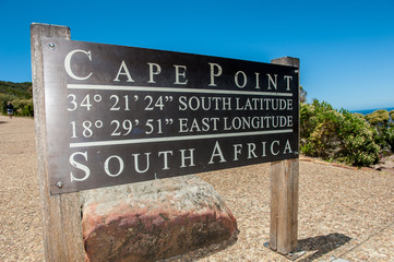 Cape Point sign, Cape of Good Hope, South Africa