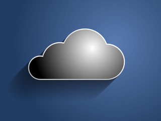 3d Vector illustration of a cloud icon